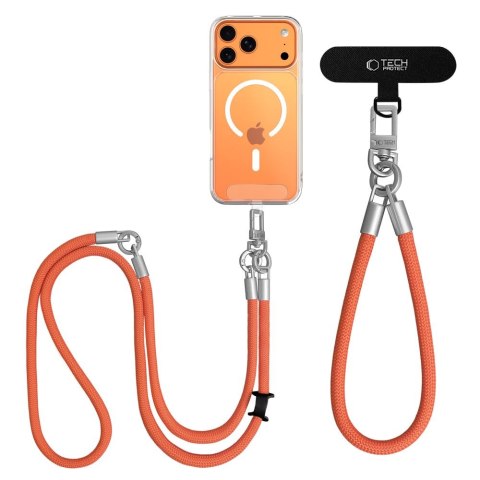TECH-PROTECT C10S ROPE CROSSBODY & WRIST ORANGE/TITANIUM Tech-Protect