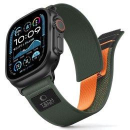 TECH-PROTECT NYLON ELITE APPLE WATCH 8 / 9 / 10 / 11 / SE / ULTRA (44 / 45 / 46 / 49 MM) GREEN/ORANGE Tech-Protect