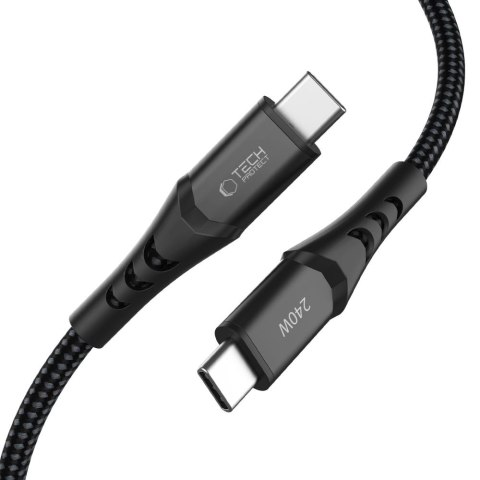 TECH-PROTECT UB11T ULTRABOOST TYPE-C CABLE PD 240W / QC3.0 100CM BLACK Tech-Protect