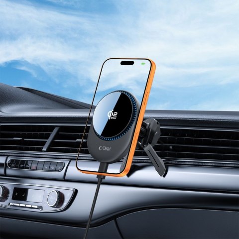 TECH-PROTECT V21 MAGNETIC MAGSAFE DASHBOARD & VENT CAR MOUNT WIRELESS CHARGER 25W QI2.2 BLACK Tech-Protect