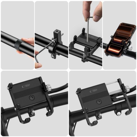 TECH-PROTECT V5 HANDLEBAR & STEM UNIVERSAL BIKE MOUNT BLACK Tech-Protect