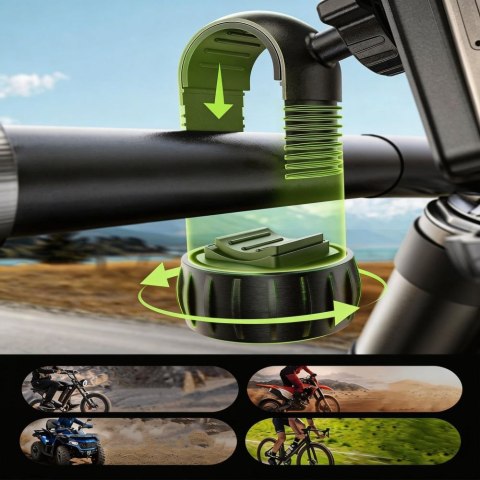 TECH-PROTECT V6 UNIVERSAL BIKE & MOTORCYCLE MOUNT BLACK Tech-Protect