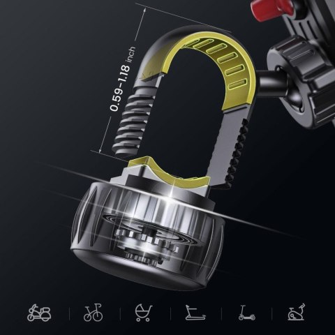 TECH-PROTECT V6 UNIVERSAL BIKE & MOTORCYCLE MOUNT BLACK Tech-Protect